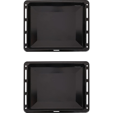 ICQN Oven Bakplaat Set - 2 stuks - 460x370x30 mm - Geëmailleerd