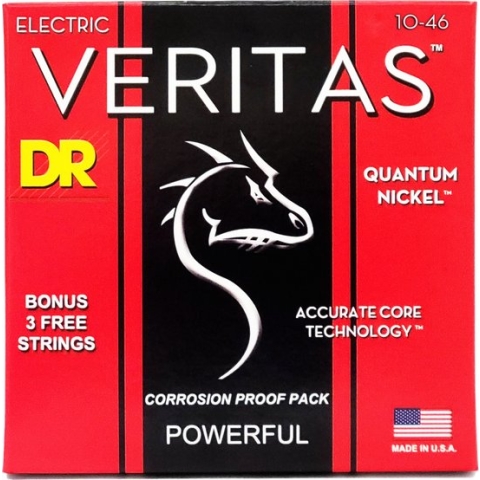 DR VTE-10 Veritas Electric Guitar Strings 10-46 Medium - Elektrische gitaarsnaren