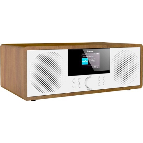 Denver Internetradio - DAB Radio - FM Radio - CD Speler - Bluetooth - 200W - AUX/USB - MIR270 - Hout