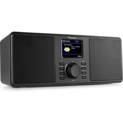 DAB radio - Audizio Monza - Stereo DAB+ en FM radio met Bluetooth - 50W - Zwart