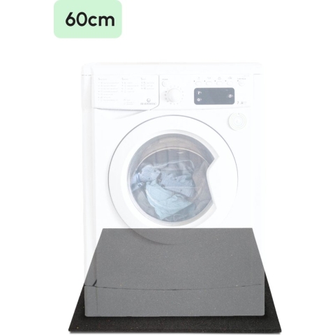 Bodo® - Anti Trillingsmat voor wasmachine en droger - Geluidsdempend - Antislip mat - Trillingsdemper - 60x60x1cm