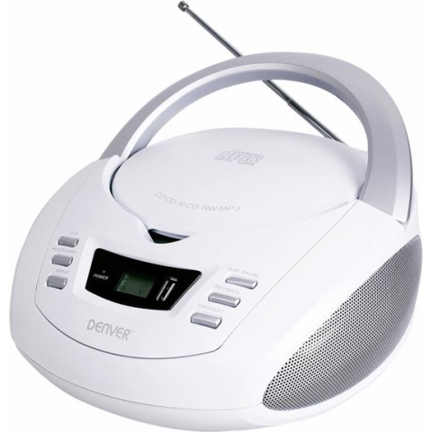 Denver TCU-211 - Boombox met radio, CD & USB - Wit