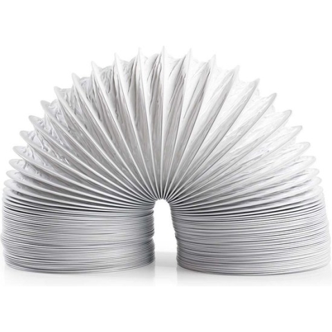 Nedis PVC Luchtafvoerslang - 100 mm - 1.50 m - Geschikt voor: Air Ventilation / Tumble Dryers - Wit