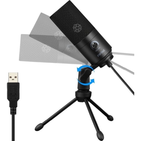 PiProducts Microfoon - Microfoon met standaard - Podcast - Usb Condensator - Opname Microfoon Voor Laptop - Windows - Cardioid - Studio Opname - Zang - Voice Over - YouTube