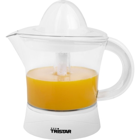 Tristar Citruspers CP-3006 - Elektrische Citruspers met afneembare schenkkan - 40W - 1,2 liter - Wit