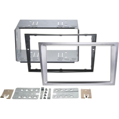 2-DIN Paneel Opel Corsa C 2000-2006 Kleur: Aluminium
