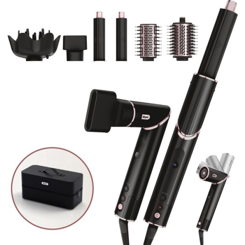 Shark FlexStyle 5-in-1 Föhn en Multistyler - Airstyler, Diffuser, Concentrator, Volume- en Stijlborstel - Zwart/Rose - HD440EU