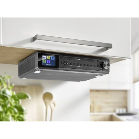 Karcher RA 2060D-B Onderbouwradio DAB+, VHF (FM) DAB+, FM, Bluetooth, CD Zwart