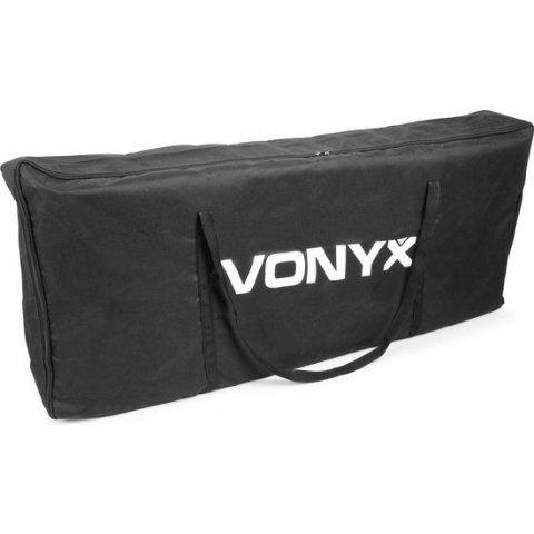 DJ Booth - Vonyx DB2 DJ scherm inclusief tas - Set met 4 panelen van 120 x 70cm met tas - Wit