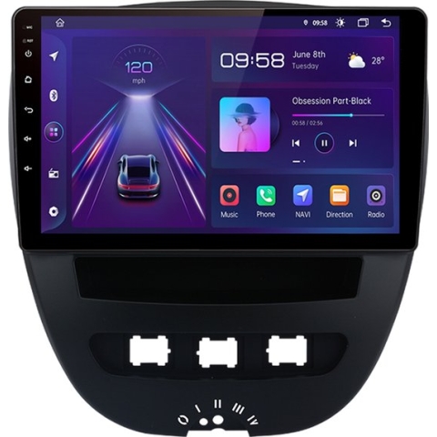 CarPlay Peugeot 107 2005-2014 Android 10 navigatie en multimediasysteem 2+32GB
