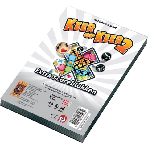 Scoreblokken Keer op Keer 2 Twee stuks Level 1 Dobbelspel