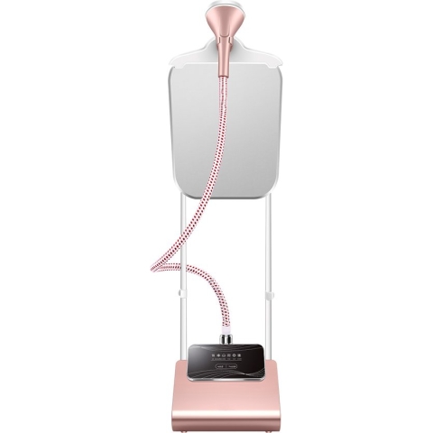 Niceey Kledingstomer - Incl. Strijkplank - Met 6 Standen - Krachtig Stomen - 1800Watt - 2,5L Watercapaciteit - Wit/Roze