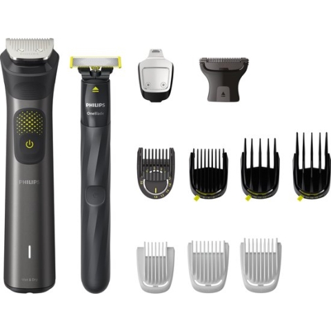 Philips All-in-One Series 9000 - MG9540/15 - 13-in-1 Trimmer Set Voor Baard Lichaam Haar Inclusief OneBlade - Donkergrijs