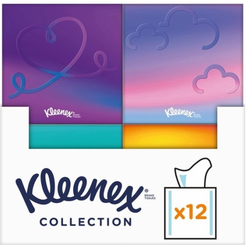 Kleenex tissues - Collection Box - Voordeelverpakking - 12 x 48 stuks = 576 zakdoekjes