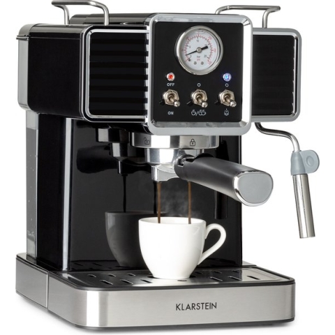 Klarstein Gusto Classico Espressomaker - Volautomatische espressomachine 1350W - 20 Bar - 1,5L