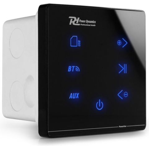 Stereo versterker - Powerline A100B inbouw versterker met Bluetooth - 4x 20W
