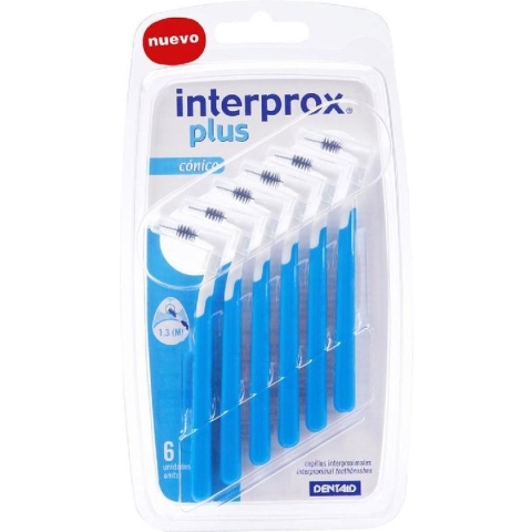 Interprox Plus - Conical 3Mm-5Mm, Blauw - 6 stuks