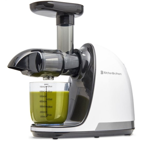 KitchenBrothers Slowjuicer - Juicer - 700ml - Wit