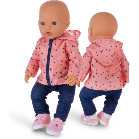 Isa's Friends® - Poppenkleding - Kleertjes geschikt voor o.a. BABY born - 43 cm - Jasje met broek