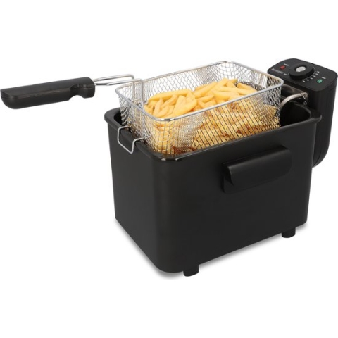 Brabantia BBEK1130BK Frituurpan - Friteuse - 4 Liter - 2200 Watt - RVS - Zwart
