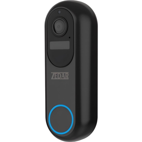 Video deurbel met camera en wifi - Draadloos op accu met 1080P Inclusief draadloze gong (t-ring geluid) en 32GB SD-kaart (slimme deurbel) van Zedar