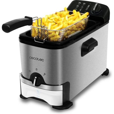 Frituurmachine Cecotec CleanFry 3000 ProFilter 3 L 2000W Zwart Roestvrij staal