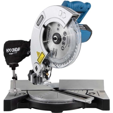 Hyundai afkortzaag 1100W - kapzaag - enkel-verstekzaag - Ø210mm traploos verstelbaar - incl. laserfunctie