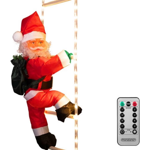 Monzana LED Kerstman 90cm - Binnen/Buiten – incl. Afstandsbediening