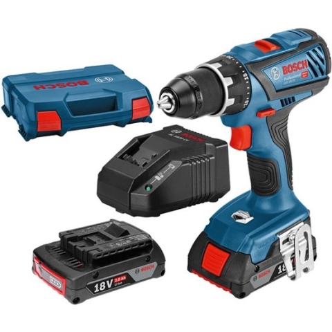 Bosch Professional GSR 18V-28 Accu Schroefboormachine 18V 2.0Ah in L-Boxx - 06019H4109