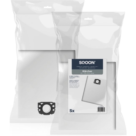 SQOON® - Stofzuigerzakken tbv Karcher WD & MV 4/5/6 series - 5 stuks