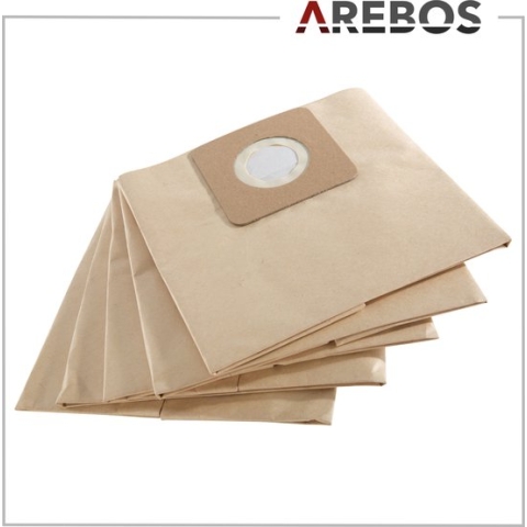 AREBOS 5x Stofzuigerzak geschikt voor industriële stofzuiger 1600W