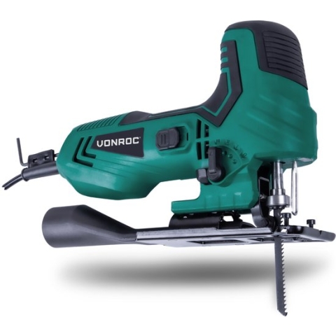 VONROC Decoupeerzaag – 550W – Ergonomische T handgreep – Stofafzuiging – 4 pendelstanden
