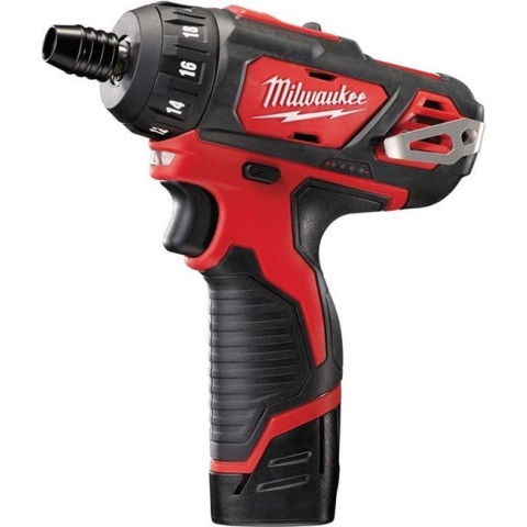 Milwaukee M12 BD-202C 12V Li-Ion accu boor-/schroefmachine set (2x 2.0Ah accu) in koffer
