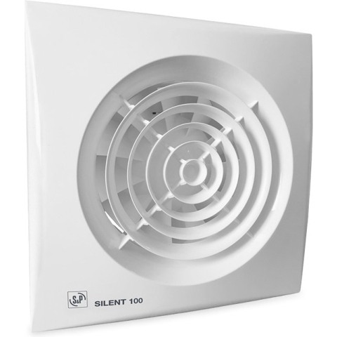 Soler & Palau  Badkamer - Toilet - Ventilator | Silent 100 CRZ badkamerventilator timer 95 m3/h
