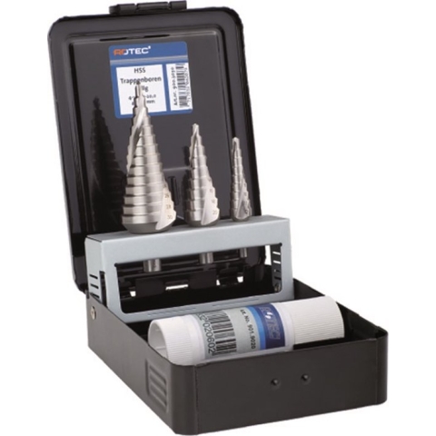 3-dlg. set trappenboren type '425' in ABS-cassette
