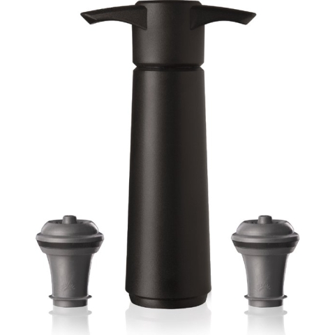 Vacu Vin Wine Saver Zwart | 2 Vacuum Wine Stoppers