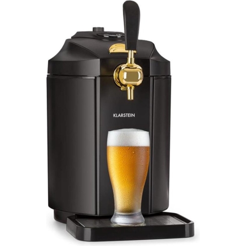 Skal biertapinstallatie bierkoeler 5l vaten CO2 roestvrij staal zwart