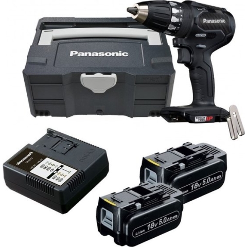Panasonic EY74A3LJ2G 14,4-18V Li-Ion accu boor-/schroefmachine set (2x 5.0Ah accu) in systainer - koolborstelloos