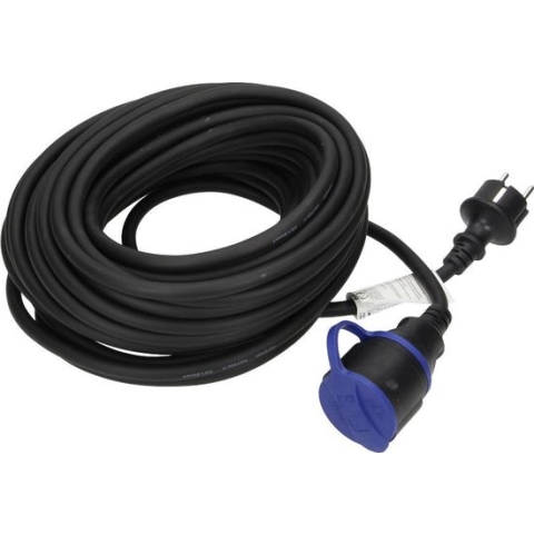 Rubber Verlengsnoer voor buitengebruik - IP44 spatwaterdicht - 30 Meter - Oliebestendig - H07RN-F (3 x 1,5 mm²)