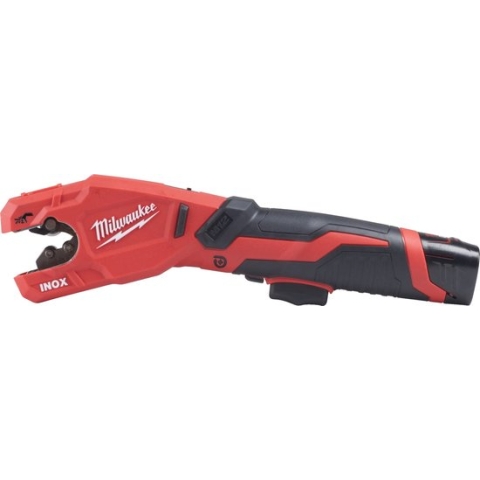 Milwaukee M12 PCSS-202C RAPTOR™ Accu Pijpsnijder RVS 12V 2.0Ah in Transportkoffer - 4933479242