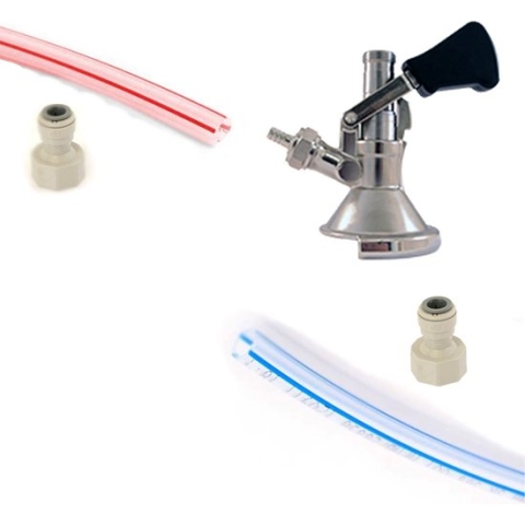 Tapset voor tappen zonder CO2 met platte schuifkoppeling | A-type koppeling