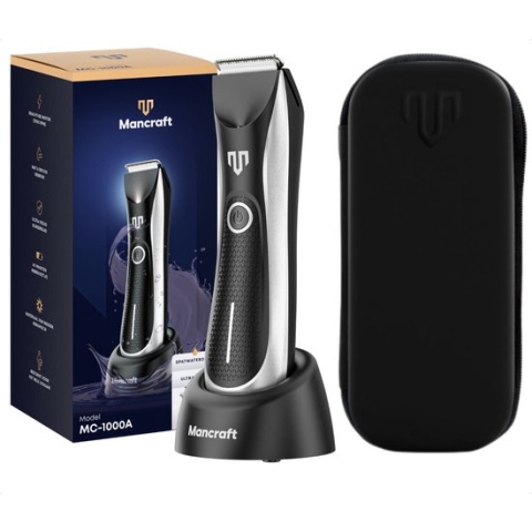 Mancraft Bodygroomer Mannen - Trimmer voor Lichaam en Schaamstreek - Waterdicht - Met Reisetui
