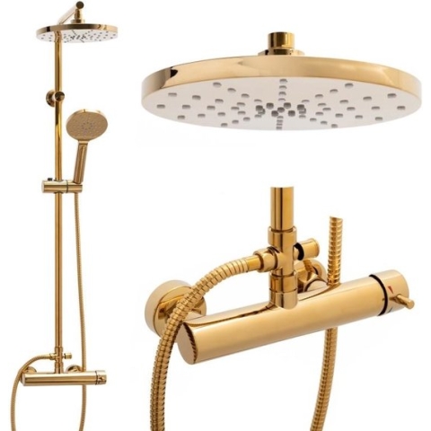 Regendouche goud 23 cm