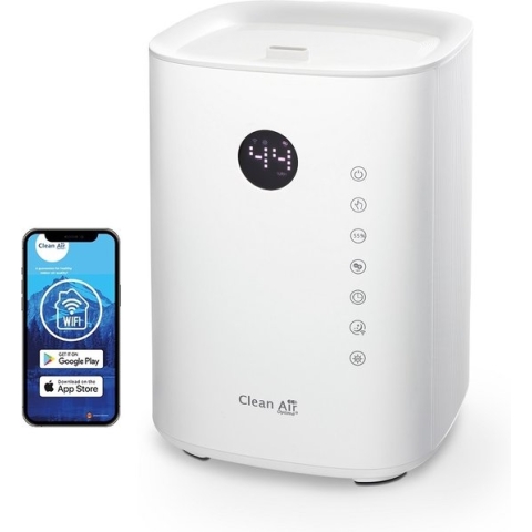 Clean Air Optima® CA-604W Smart Top Filling - 3in1: Luchtbevochtiger met Ionisator, UVC-lamp en Aromatherapie