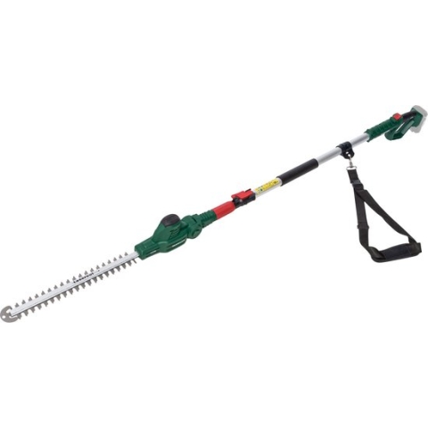 Parkside Telescopische Accu Heggenschaar - 20V - Zonder Accu - Ideaal voor het snoeien van heggen tot een hoogte van ca. 4 m - Snijlengte: 41 cm - Takdiameter: max. 12 mm - Snoeitoerental: 2300 tpm - Exclusief accu en snellader