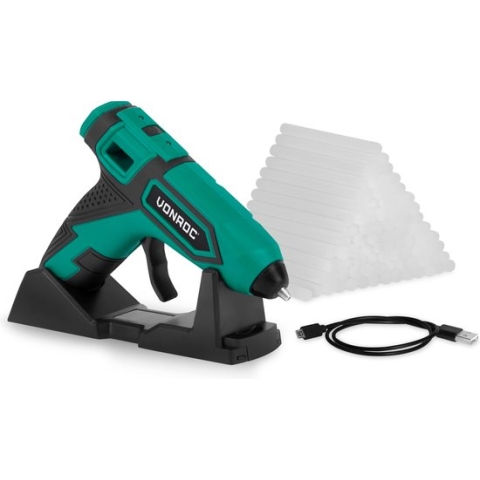 VONROC accu lijmpistool 4V – 1.5Ah – Incl. 80 lijmpatronen Ø7x100mm