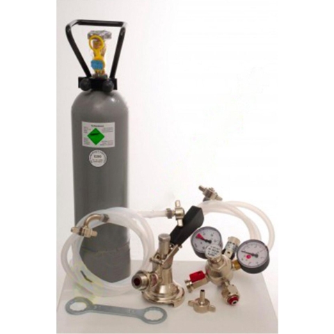 Accessoirepakket 2 met 5L Professionele Adapter, 10mm! Bierslang, 2,0 kg CO2 voor 1-kraans tapinstallaties