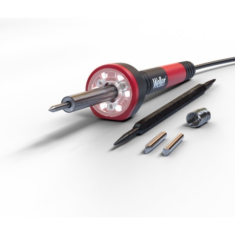 Weller WLIRK3023C 30W Soldeerbout Set met LED Halo Ring™ voor optimale verlichting - Max. temperatuur 400°C, met meerdere soldeerpunten en soldeerdraad