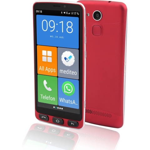 Olympia Neo 14 cm (5.5") Dual SIM Android 10.0 4G USB Type-C 2 GB 16 GB 2400 mAh Zwart, Rood