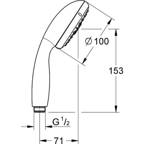 GROHE New Tempesta 100 Douchekop - Ø 10 cm - 4 straalstanden - chroom - 28421002